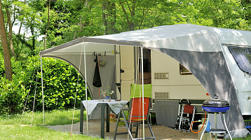 equipped caravan pitch
